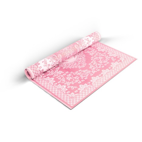 Baby Pink Carpet Mat - Shradha Mats