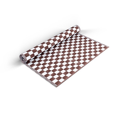 Brown Checkered Mat - Shradha Mats