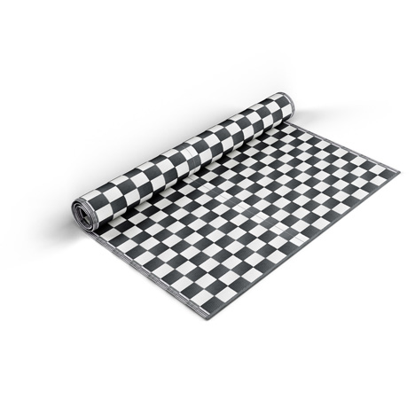 Dark Grey Checkered Mat - Shradha Mats
