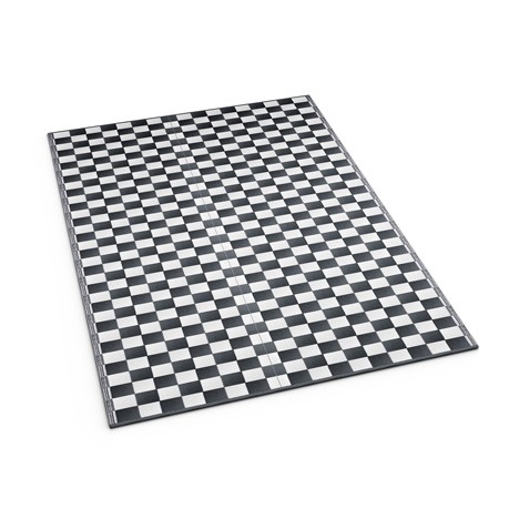 Dark Grey Checkered Mat - Shradha Mats