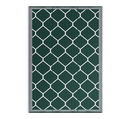 Bottle Green Honeycomb Mat - Shradha Mats