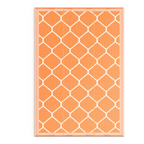 Orange Honeycomb Mat - Shradha Mats