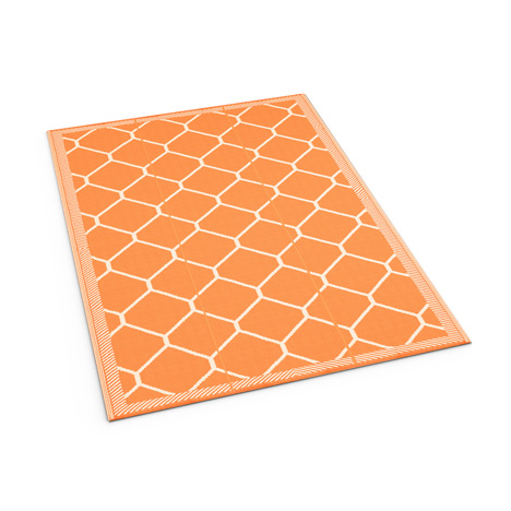 Orange Honeycomb Mat - Shradha Mats